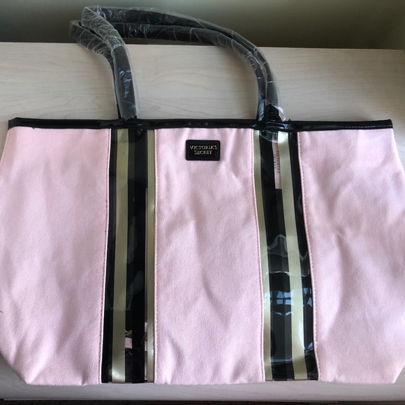 New Victoria’s Secret Pink Tote Bag w/ Matching Wristlet - Picture 1 of 4